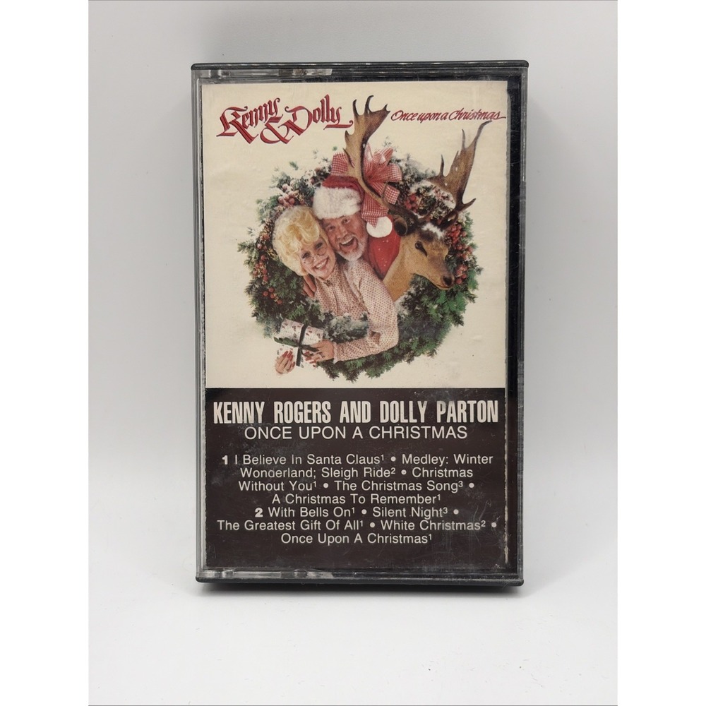 Once Upon A Christmas Dolly Parton & Kenny Rogers Vintage Cassette 1984